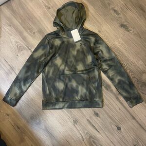 Under Armour Kids Camo Hoodie - Olive and Black